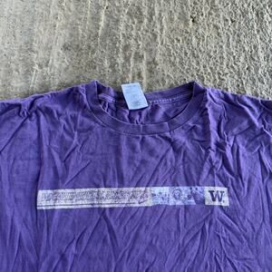 VINTAGE Y2K NIKE WASHINGTON HUSKIES T-SHIRT FADED PURPLE GRAPHIC NCAA MENS XL